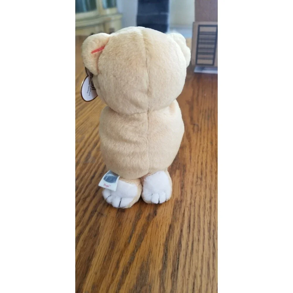 1998 TY Beanie Baby Hope Bear Praying Stuffed Animal Toy